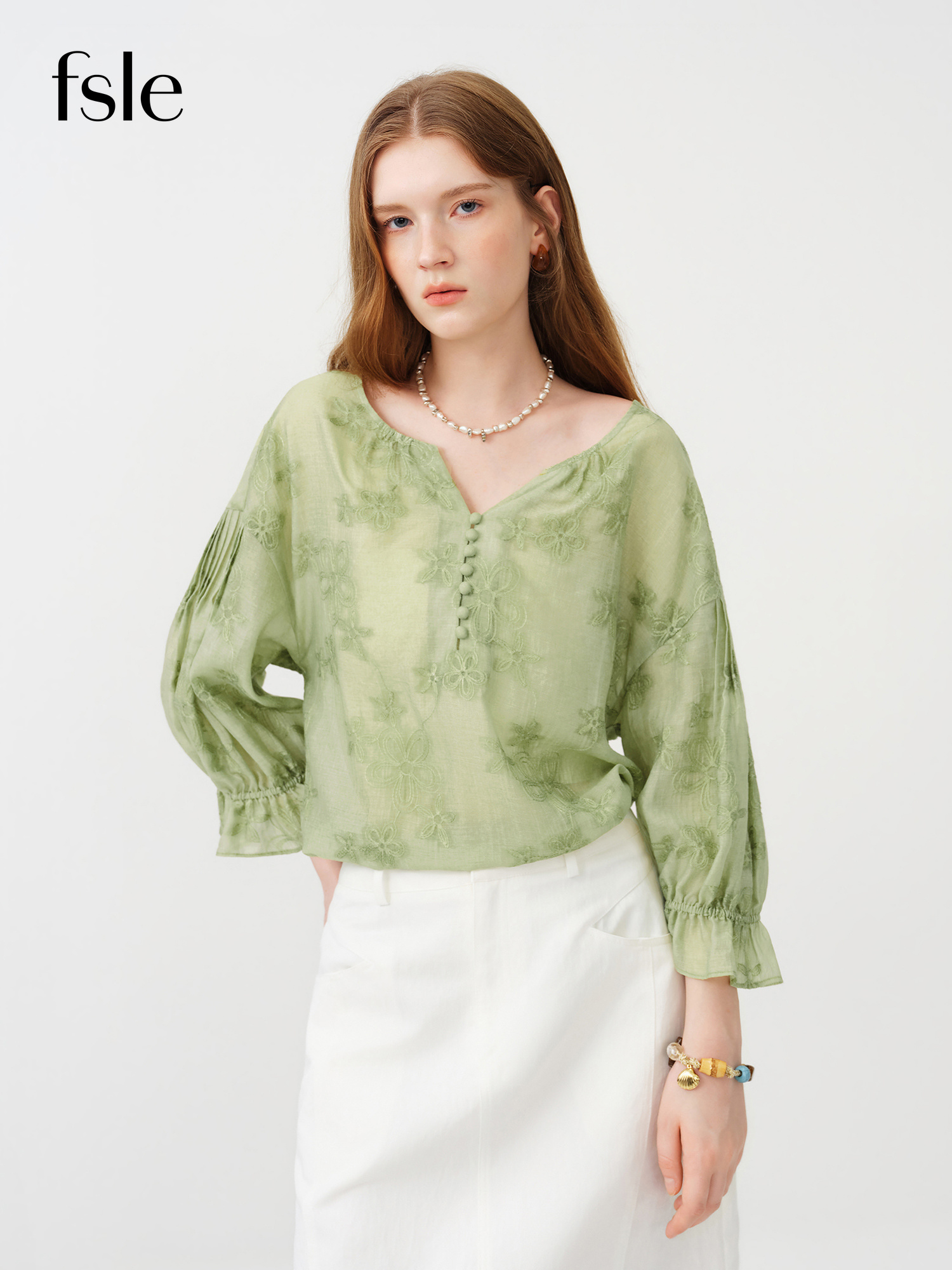 Resort Shirt Floral - FSLE 2026 Summer Women's Relaxed Fit