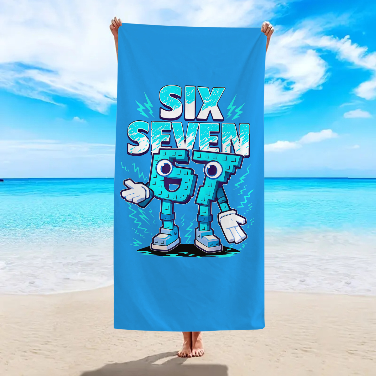 Beach Towel Large - 1pc Personalized beach towel, ultra-fine fiber
