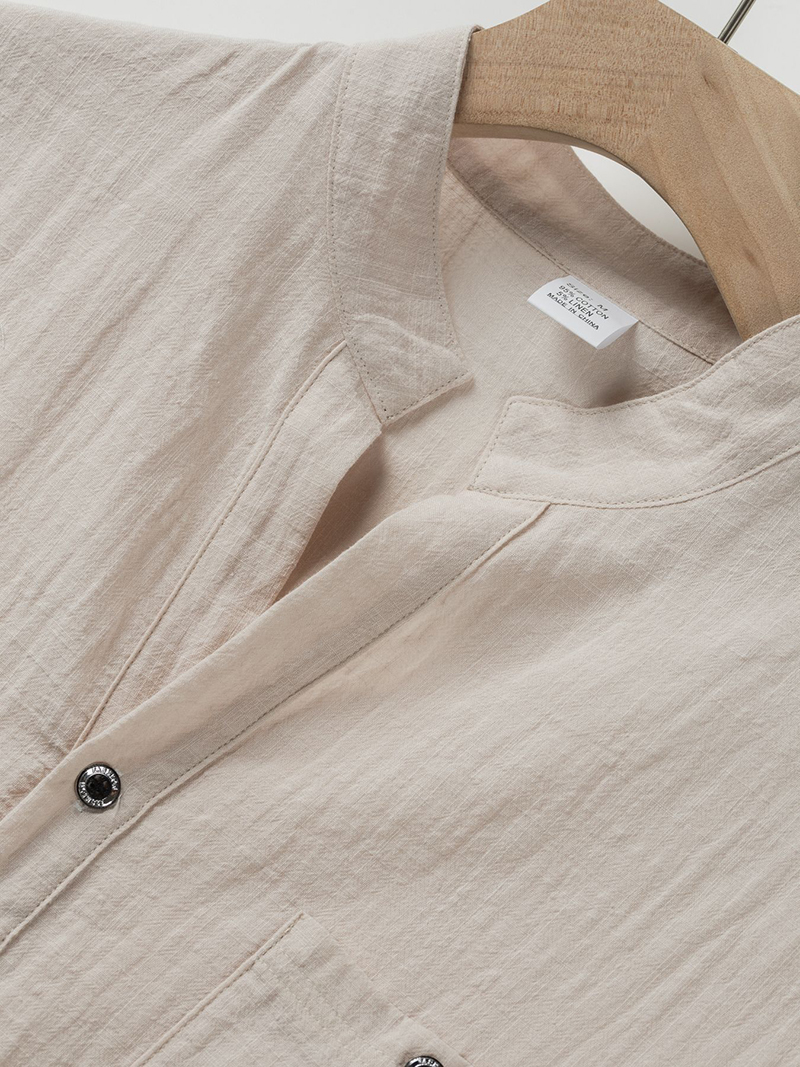 Men's Cotton Linen Henley Shir – обзор и цена Linen Shirt Breathable