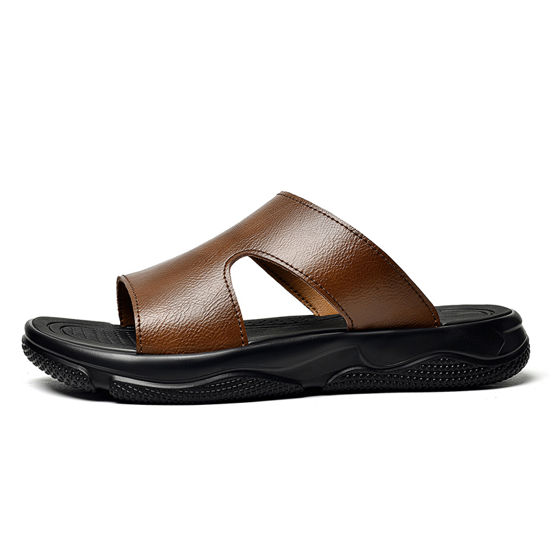 Men's Leather Slide Sandals No – обзор и цена Flip Flop Leather Men