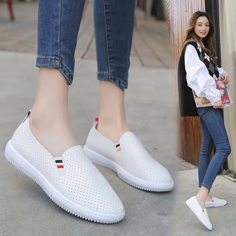 Women Sneakers White Flats Cut – обзор и цена Espadrille Slip On