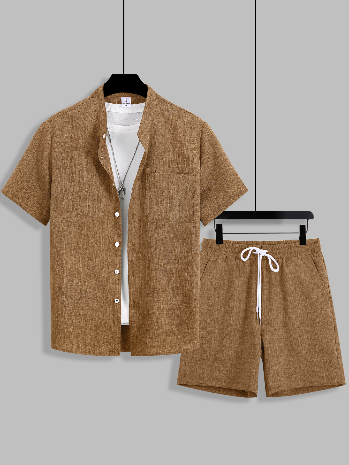 Summer Men's Cotton Linen Text – обзор и цена Linen Shirt Breathable