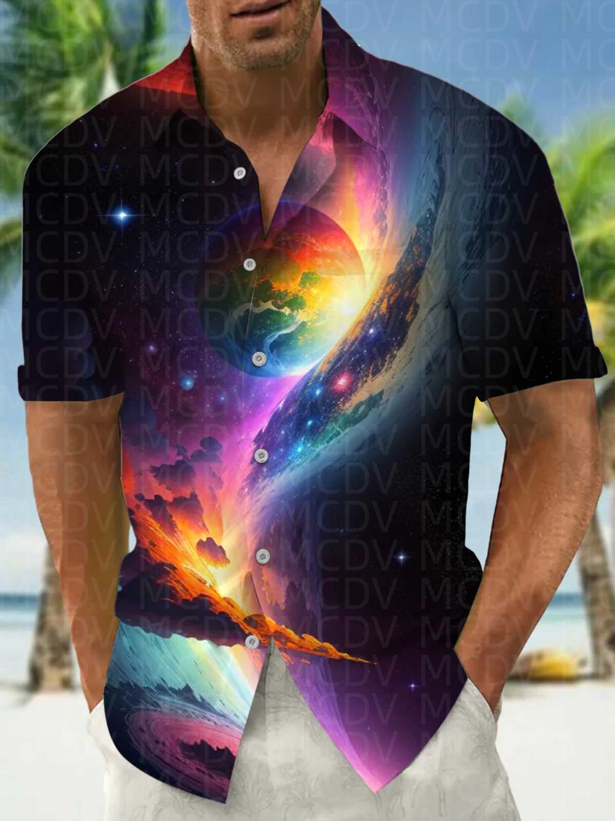 Sun Pattern Style Men's Hawaii – обзор и цена Shirt Camp Collar