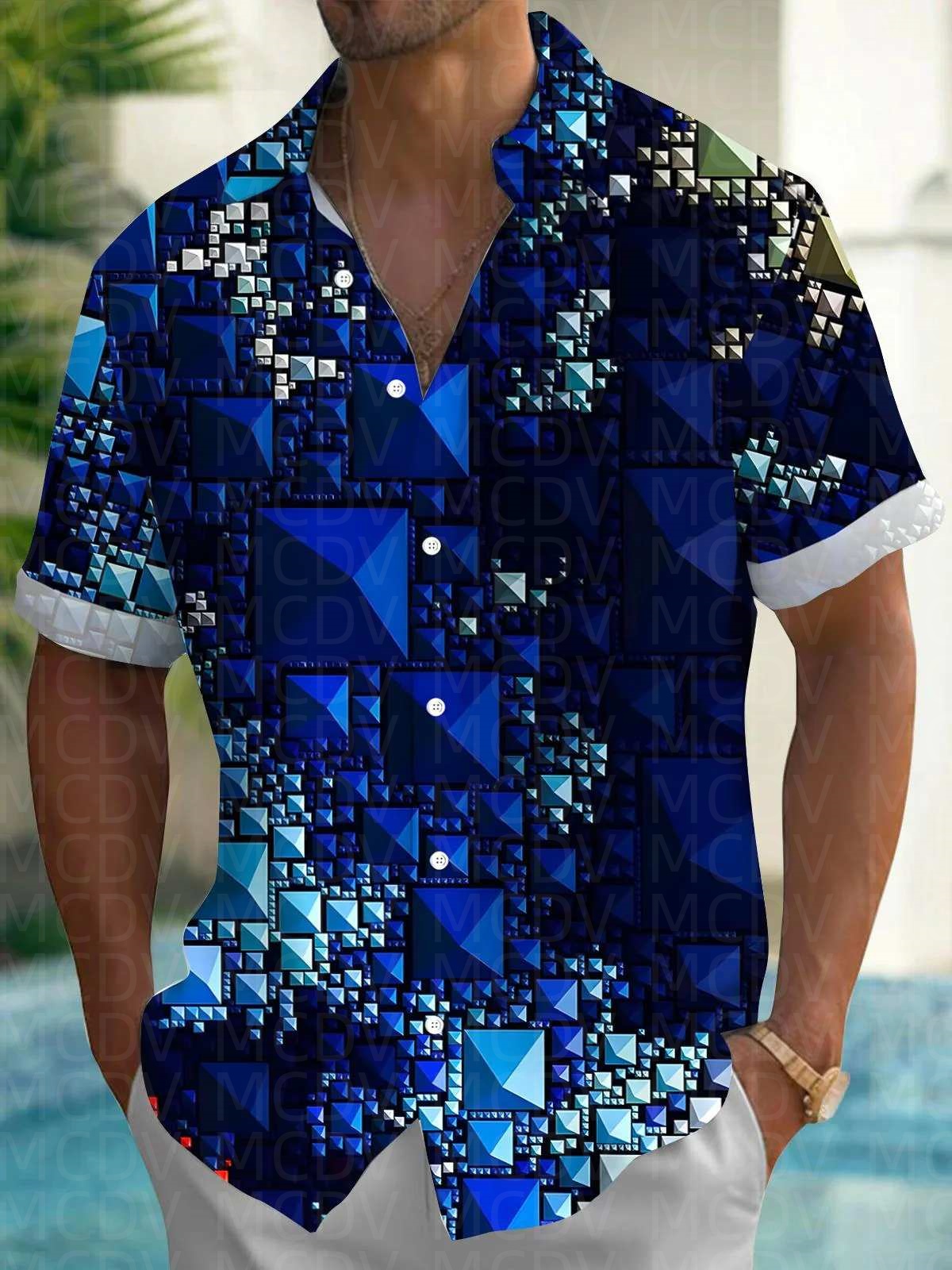 Sun Pattern Style Men's Hawaii – обзор и цена Shirt Camp Collar