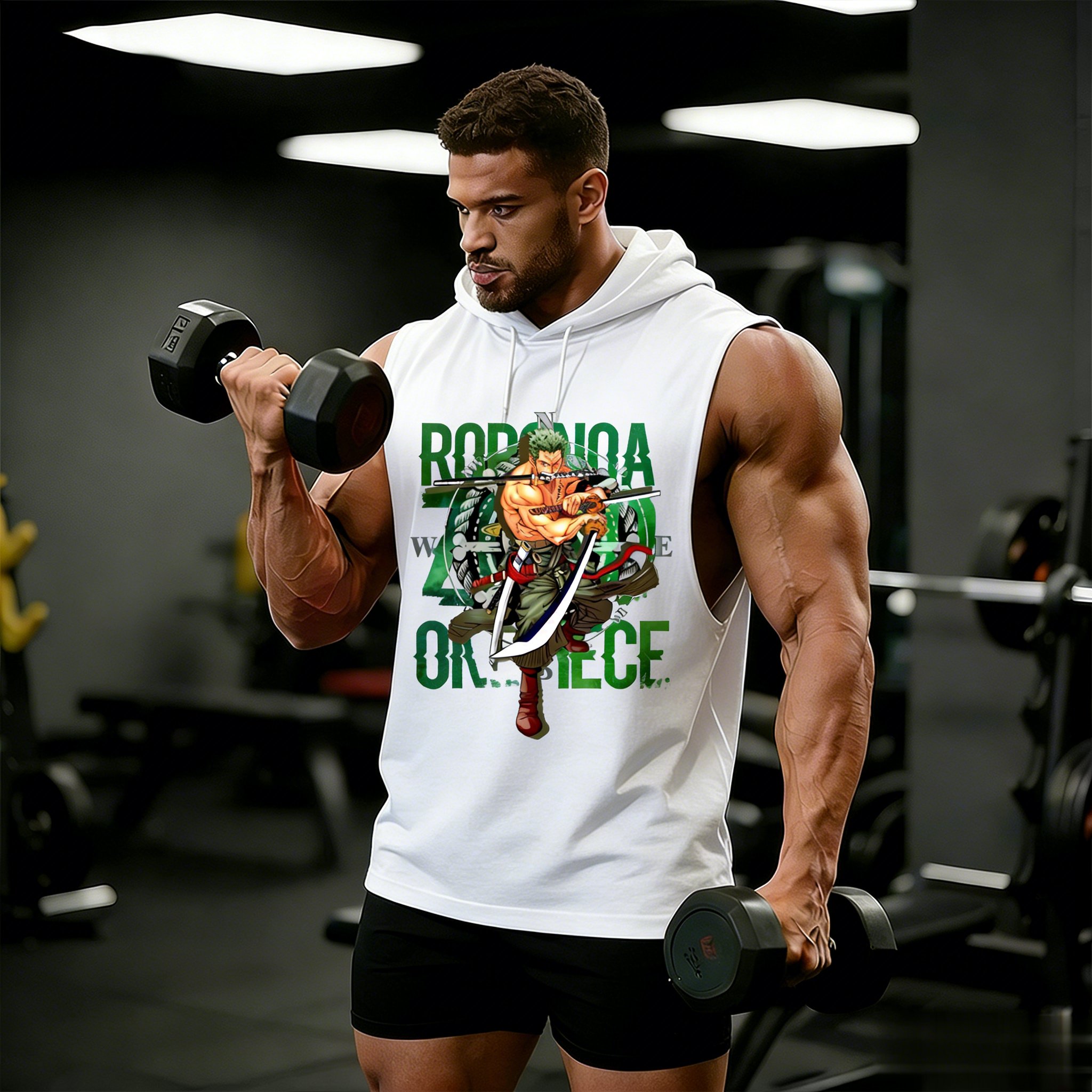 One Piece Zoro Roronoa Anime W – обзор и цена Tank Top Muscle