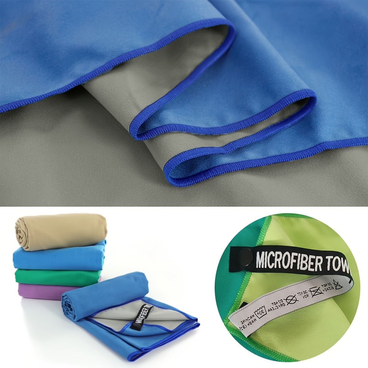 Microfiber Two-Tone Pool Towel – обзор и цена Beach Towel Large
