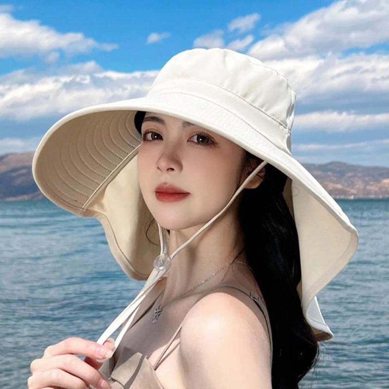 Outdoor UV Anti Neck Protectio – обзор и цена Bucket Hat Straw
