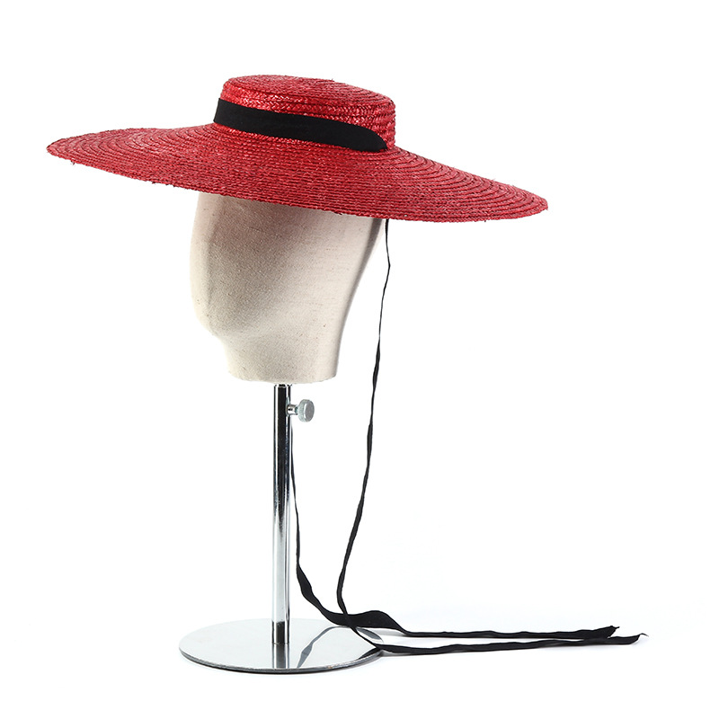 15cm Wide Brim Straw Hat Flat  – обзор и цена Bucket Hat Straw