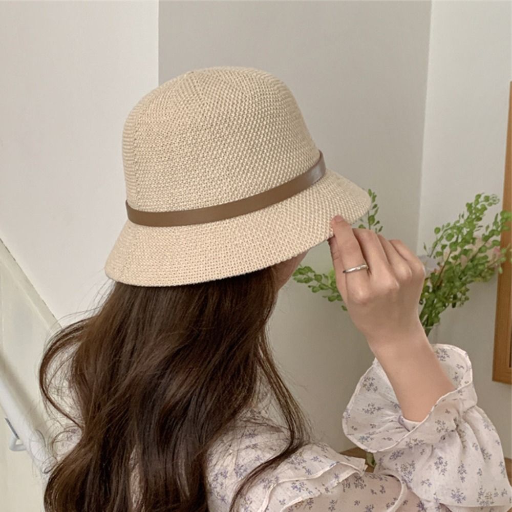 Korean PU Leather Belt Women S – обзор и цена Bucket Hat Straw