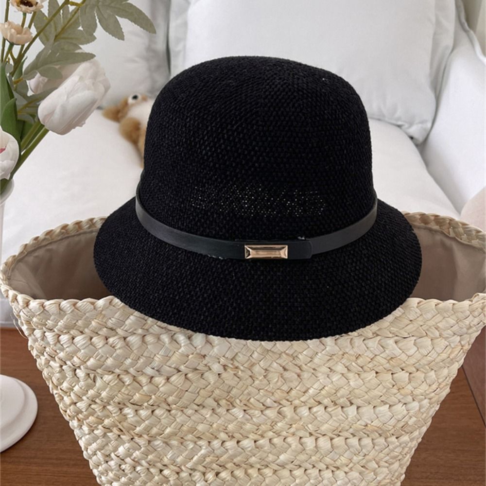Korean PU Leather Belt Women S – обзор и цена Bucket Hat Straw