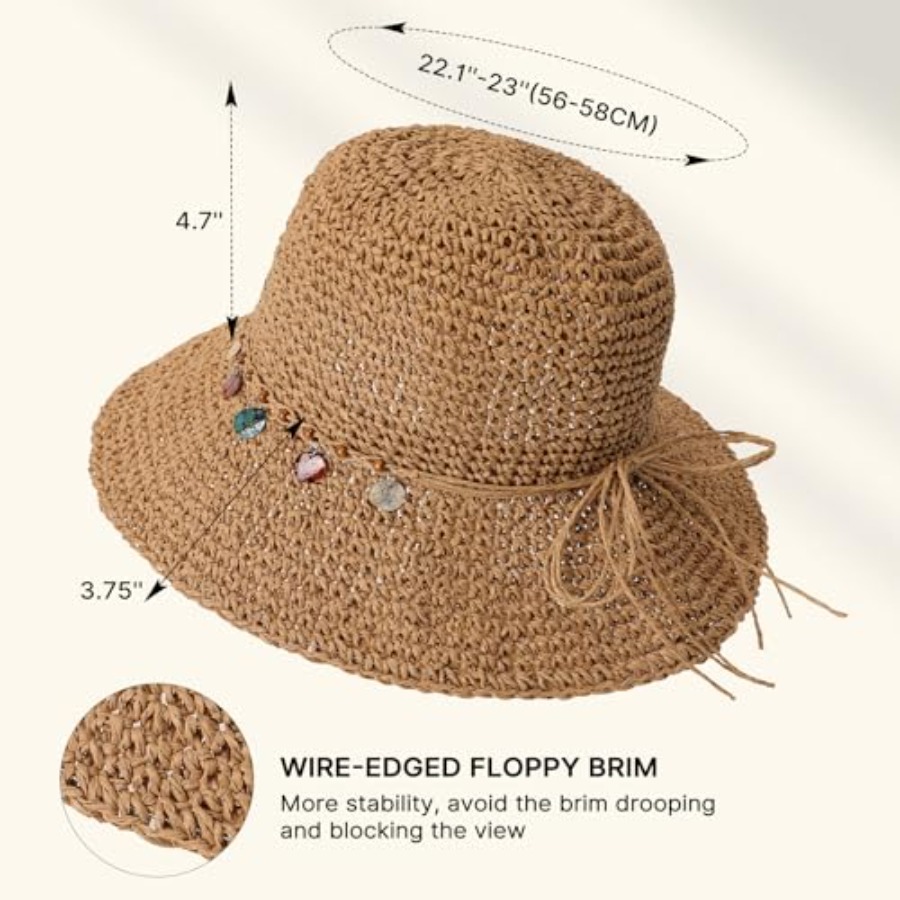 Beach Sun Hats for Women, Stra – обзор и цена Packable Hat Nylon