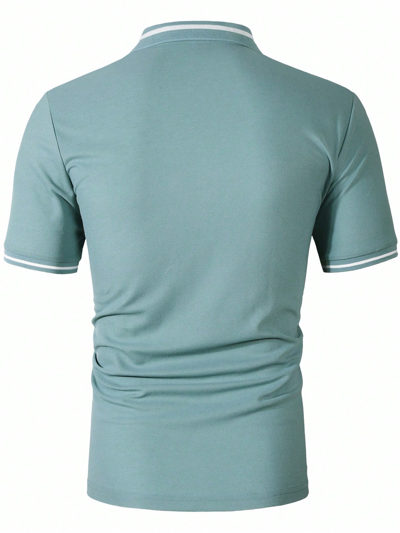Men's Light Teal Short Sleeve  – обзор и цена Polo Shirt Pique