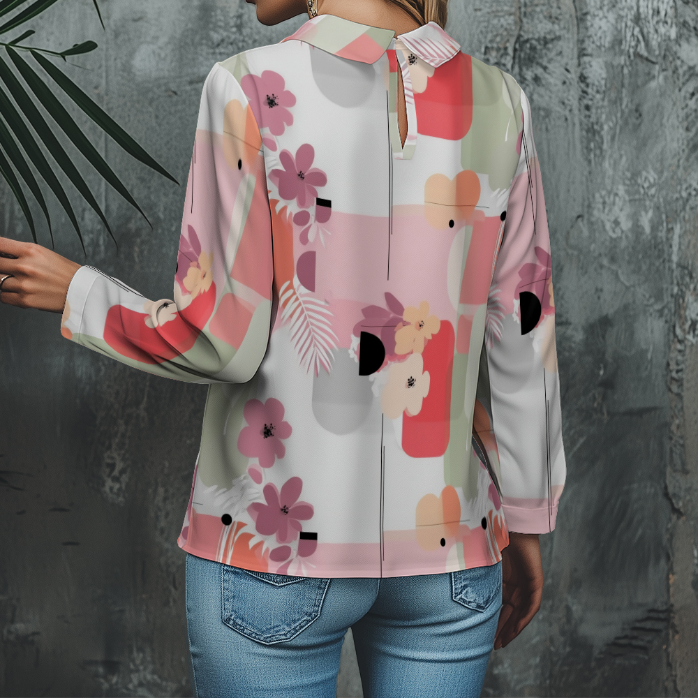Women's Floral Shirt Cute 3/4  – обзор и цена Resort Shirt Floral