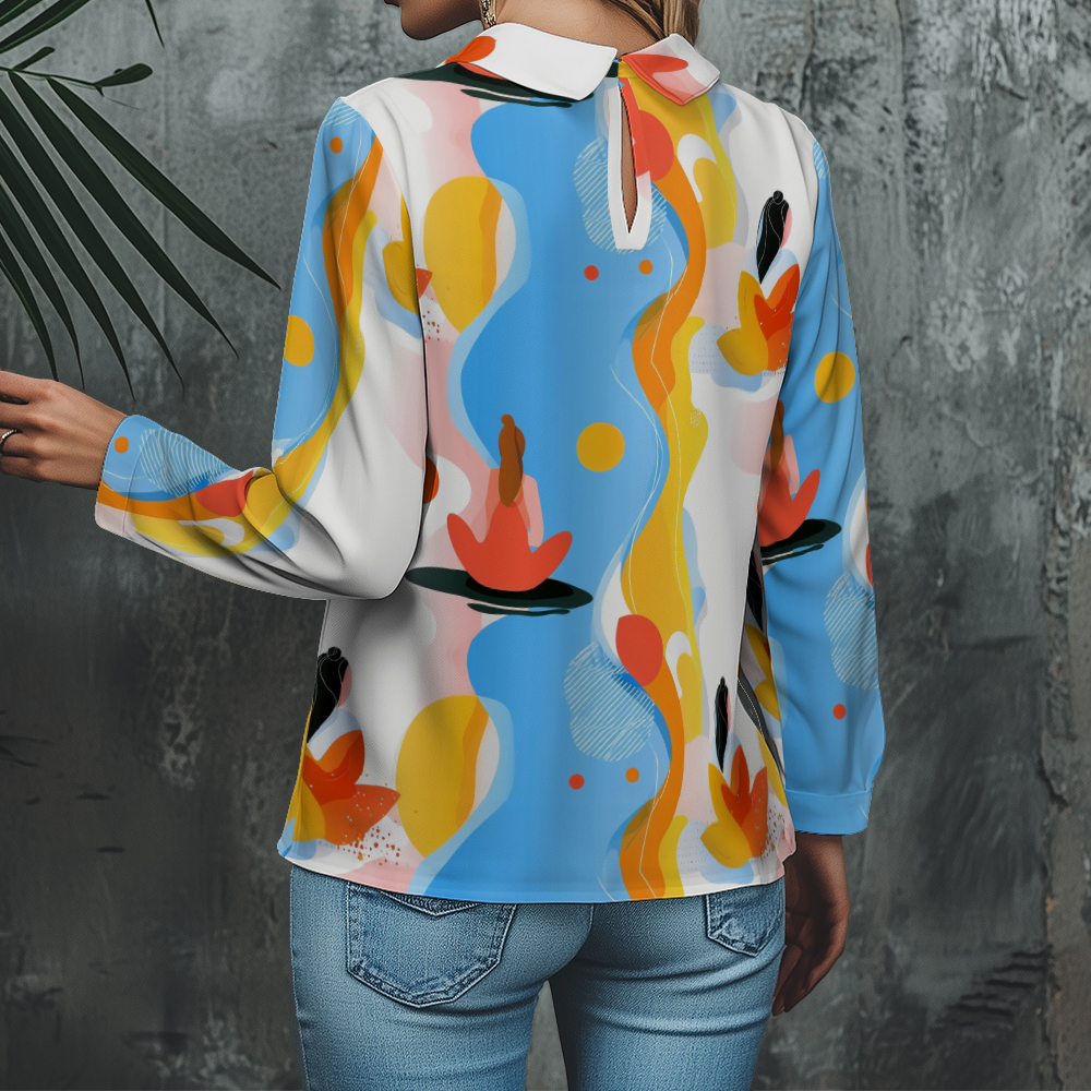 Women's Floral Shirt Cute 3/4  – обзор и цена Resort Shirt Floral