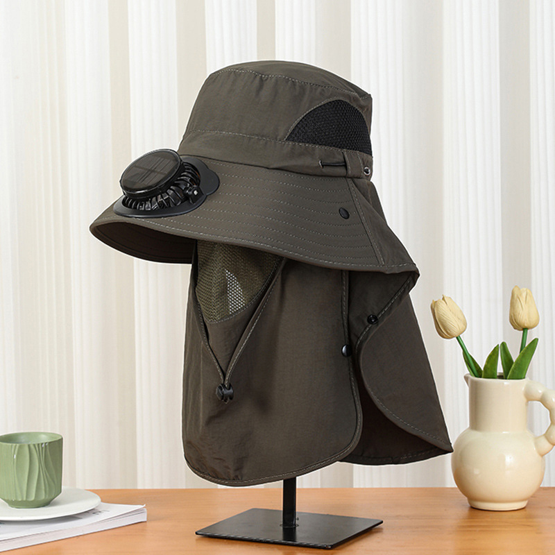 Men Solar Fan Hat Wide Brim UP – обзор и цена Bucket Hat Straw