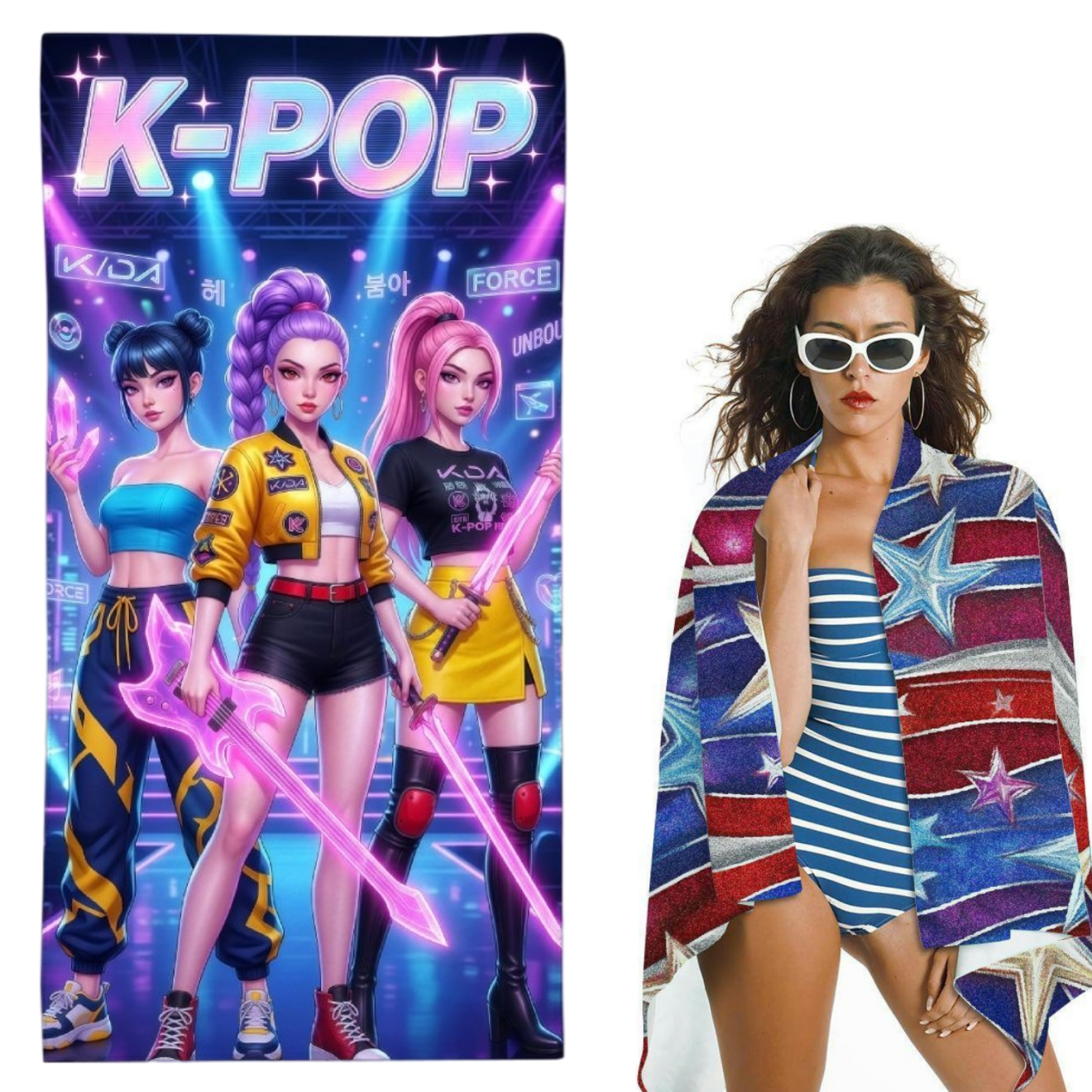 K-Pop Idol Print Large Size Be – обзор и цена Beach Towel Large