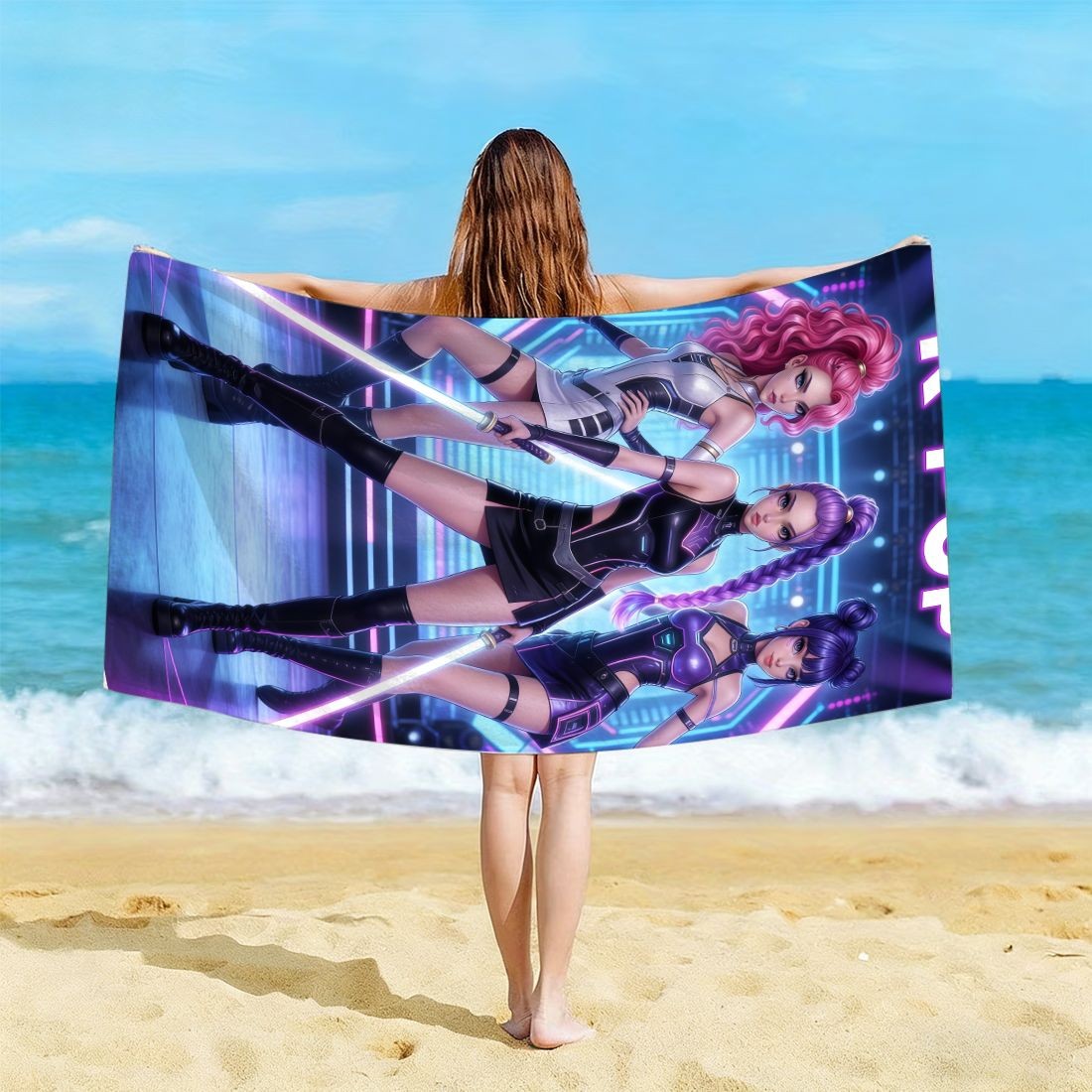 K-Pop Idol Print Large Size Be – обзор и цена Beach Towel Large