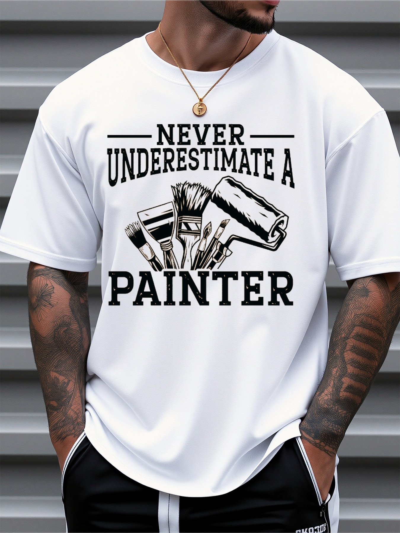 Men's Casual Graphic T-Shirt D – обзор и цена Linen Shirt Breathable