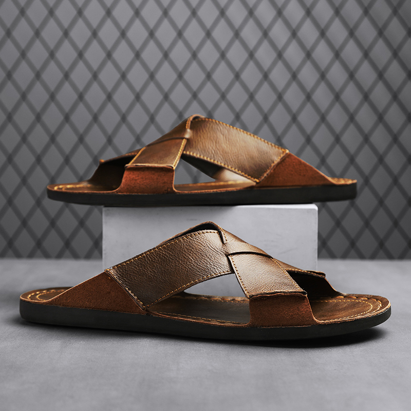 Fashion Genuine Leather Men Sl – обзор и цена Flip Flop Leather Men