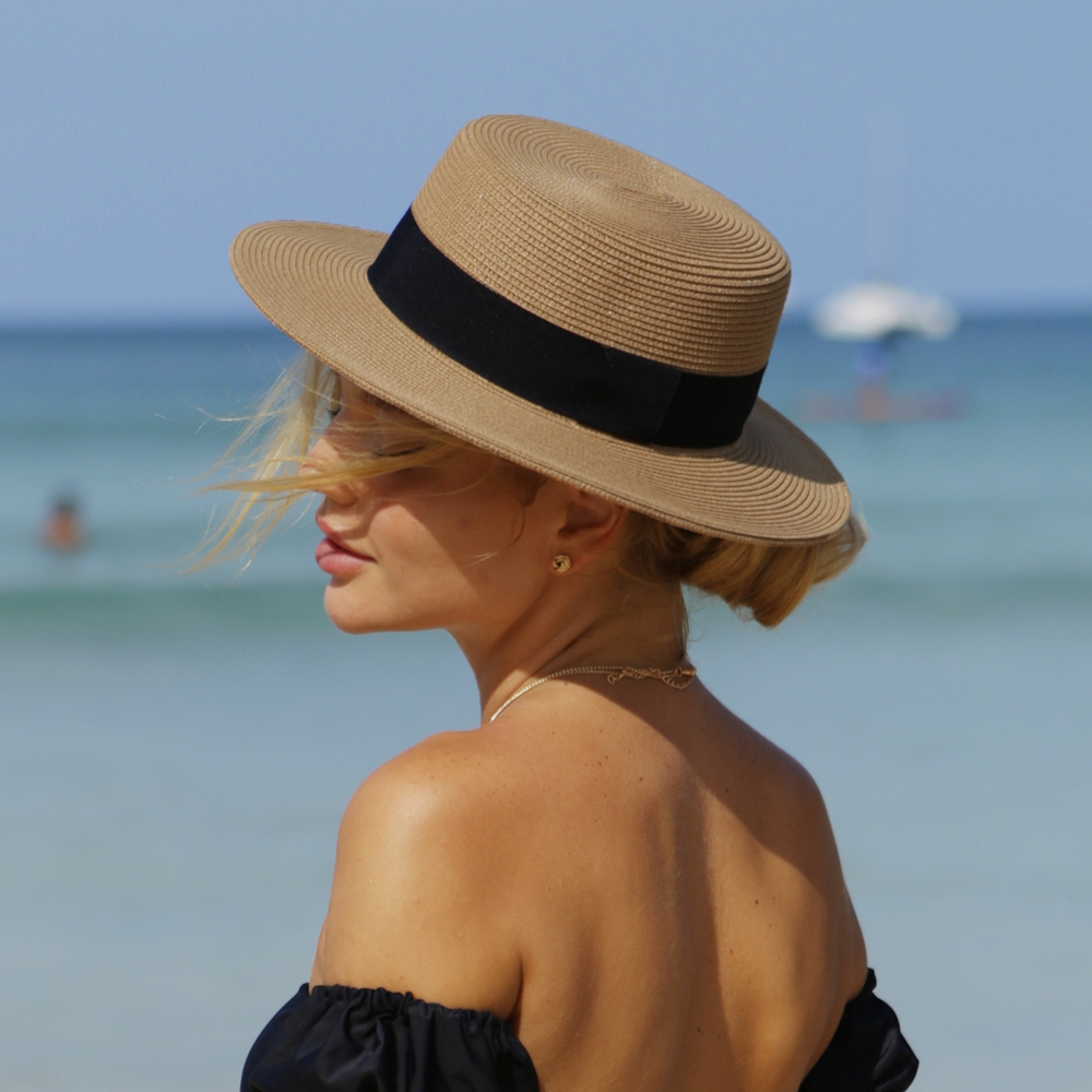 Unisex Flat Top Boater Sun Hat – обзор и цена Bucket Hat Straw
