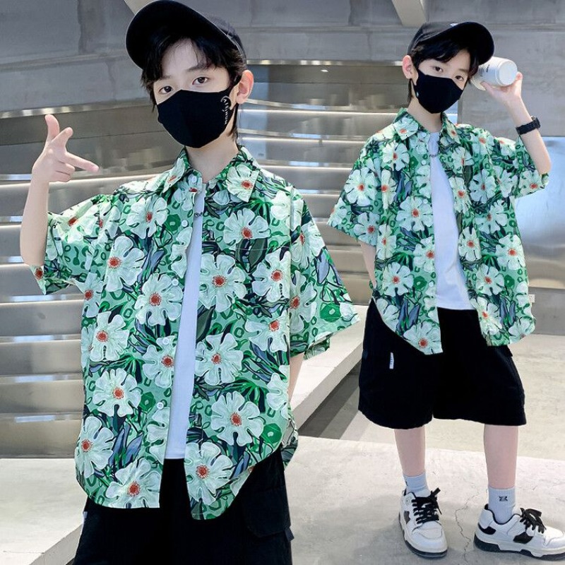 Boys' Floral Shirt Summer Set  – обзор и цена Resort Shirt Floral