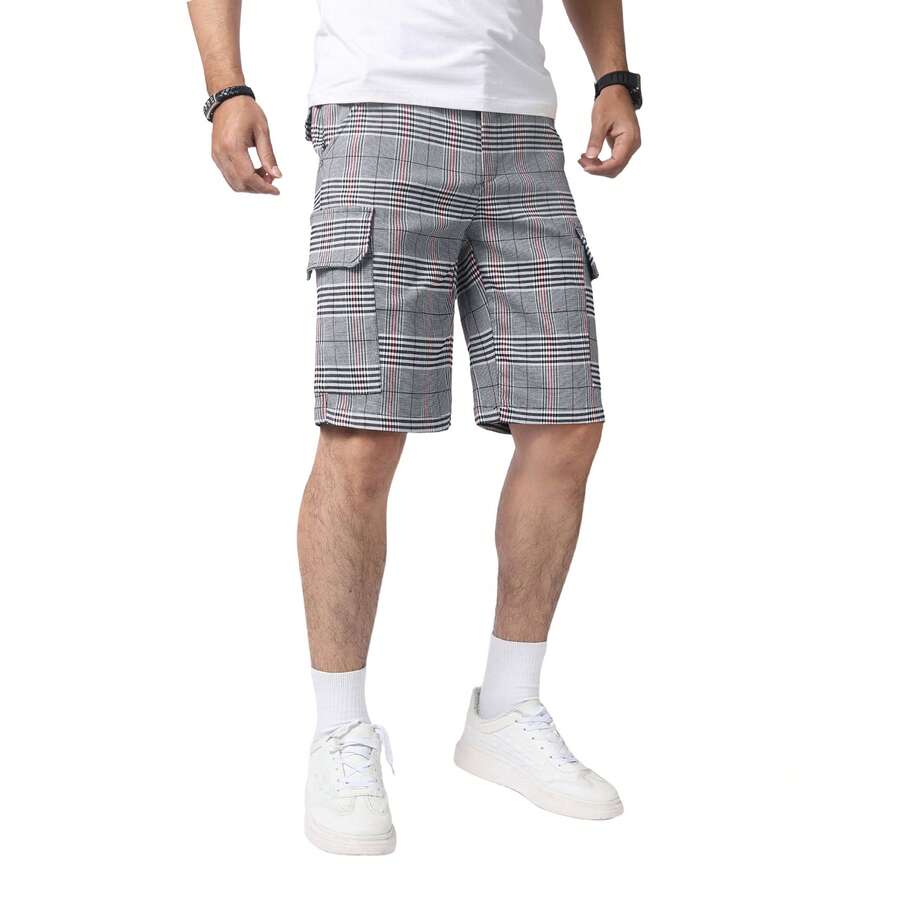 Mens Slim Fit Stretch Plaid Dr – обзор и цена Shorts Chino Slim