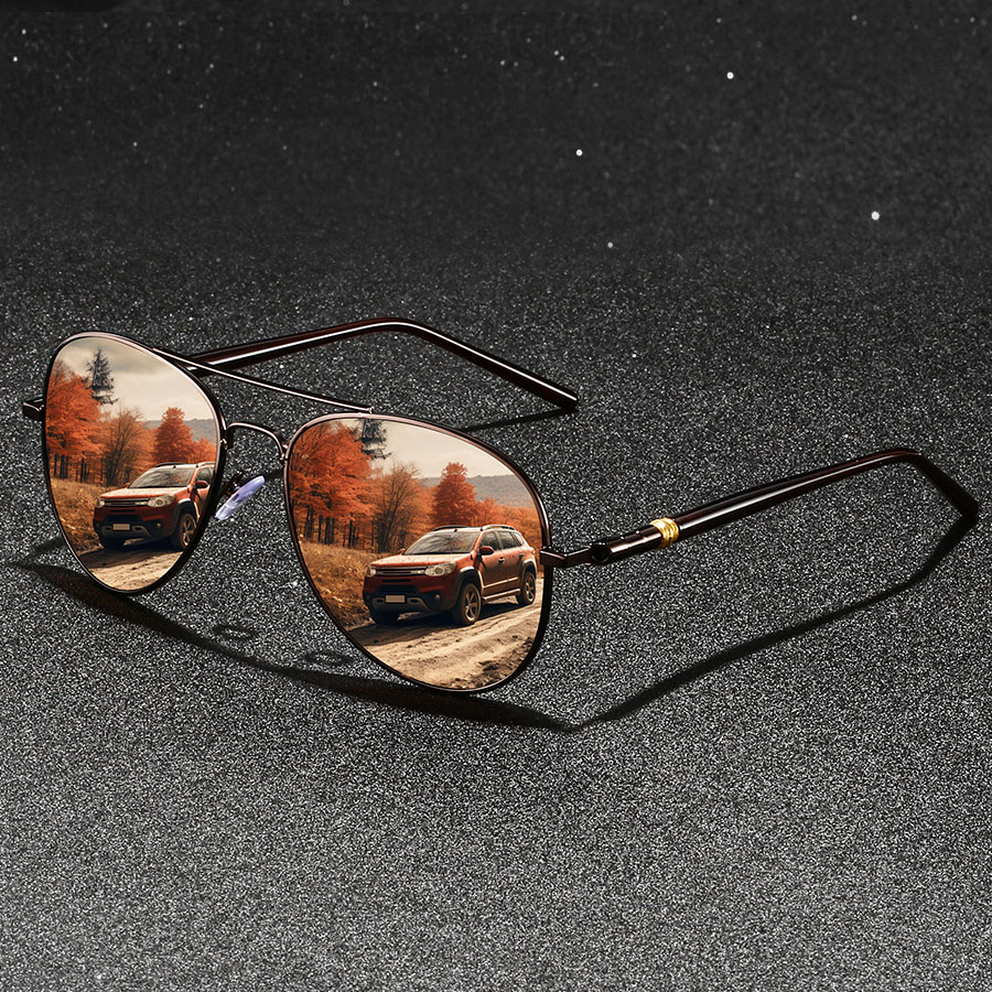 Fashion Vintage Metal rotundit – обзор и цена Sunglasses Aviator Polarized