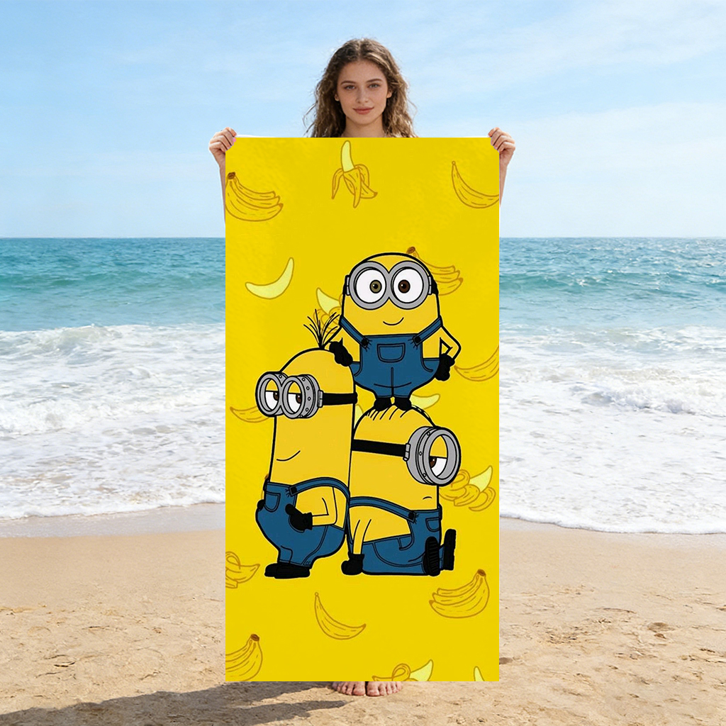 Big-eyed Cute Creature Bananam – обзор и цена Beach Towel Large