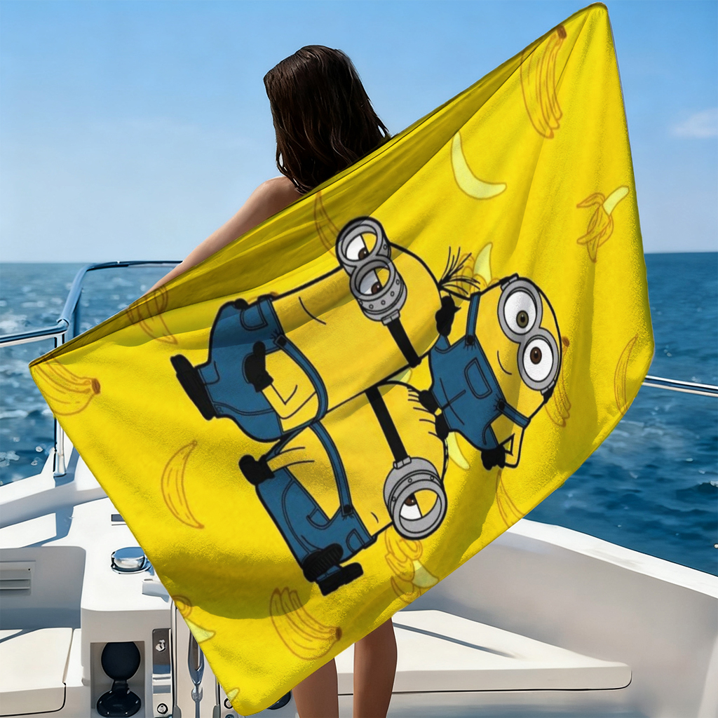 Big-eyed Cute Creature Bananam – обзор и цена Beach Towel Large
