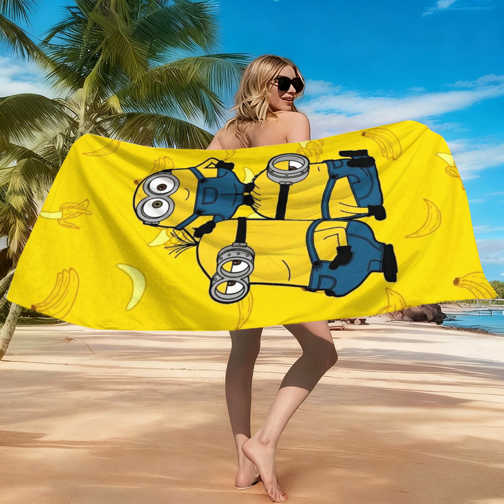 Big-eyed Cute Creature Bananam – обзор и цена Beach Towel Large