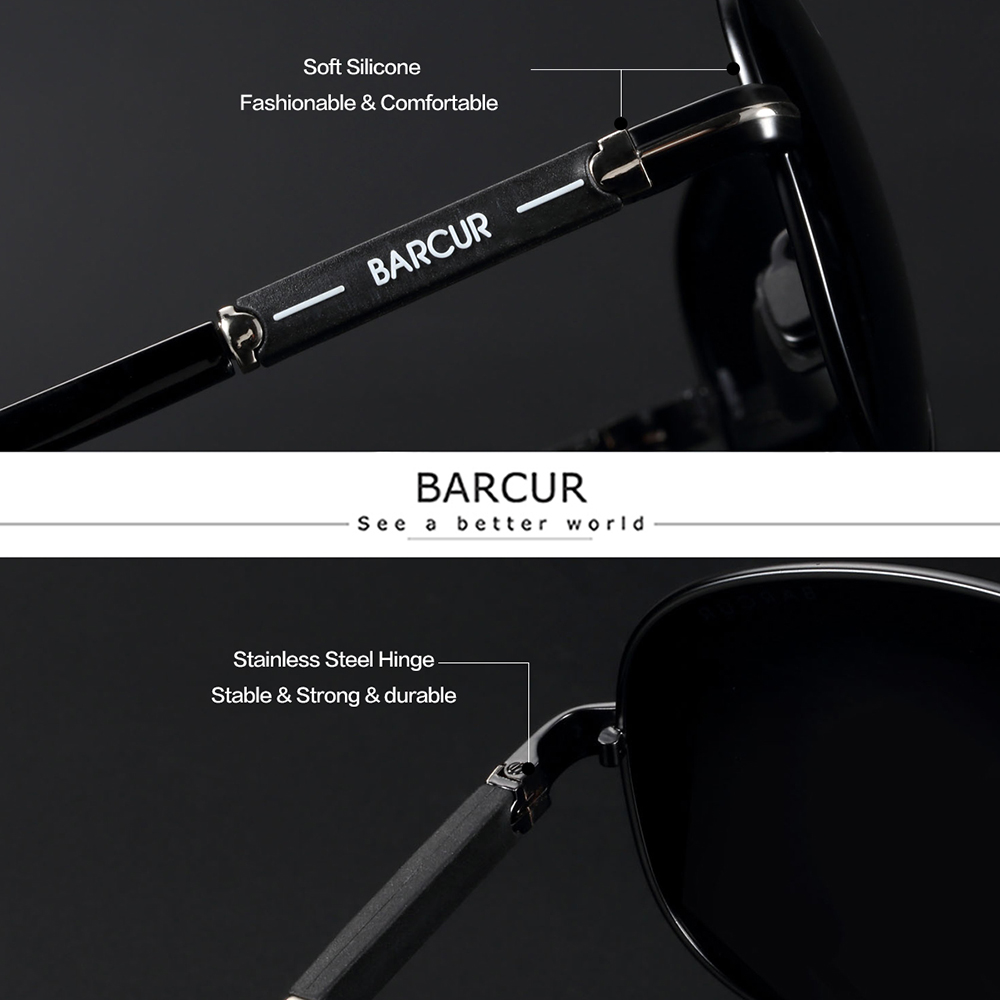 BARCUR Polarized Mens Sunglass – обзор и цена Sunglasses Aviator Polarized