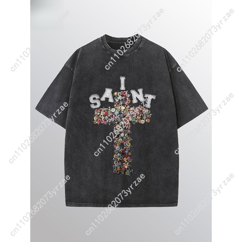 SAINT Retro Tshirt Man Woman H – обзор и цена Linen Shirt Breathable
