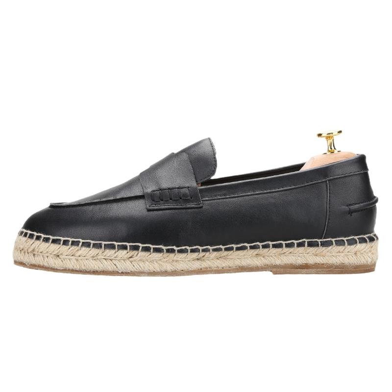Piegitar Black Genuine Leather – обзор и цена Espadrille Slip On
