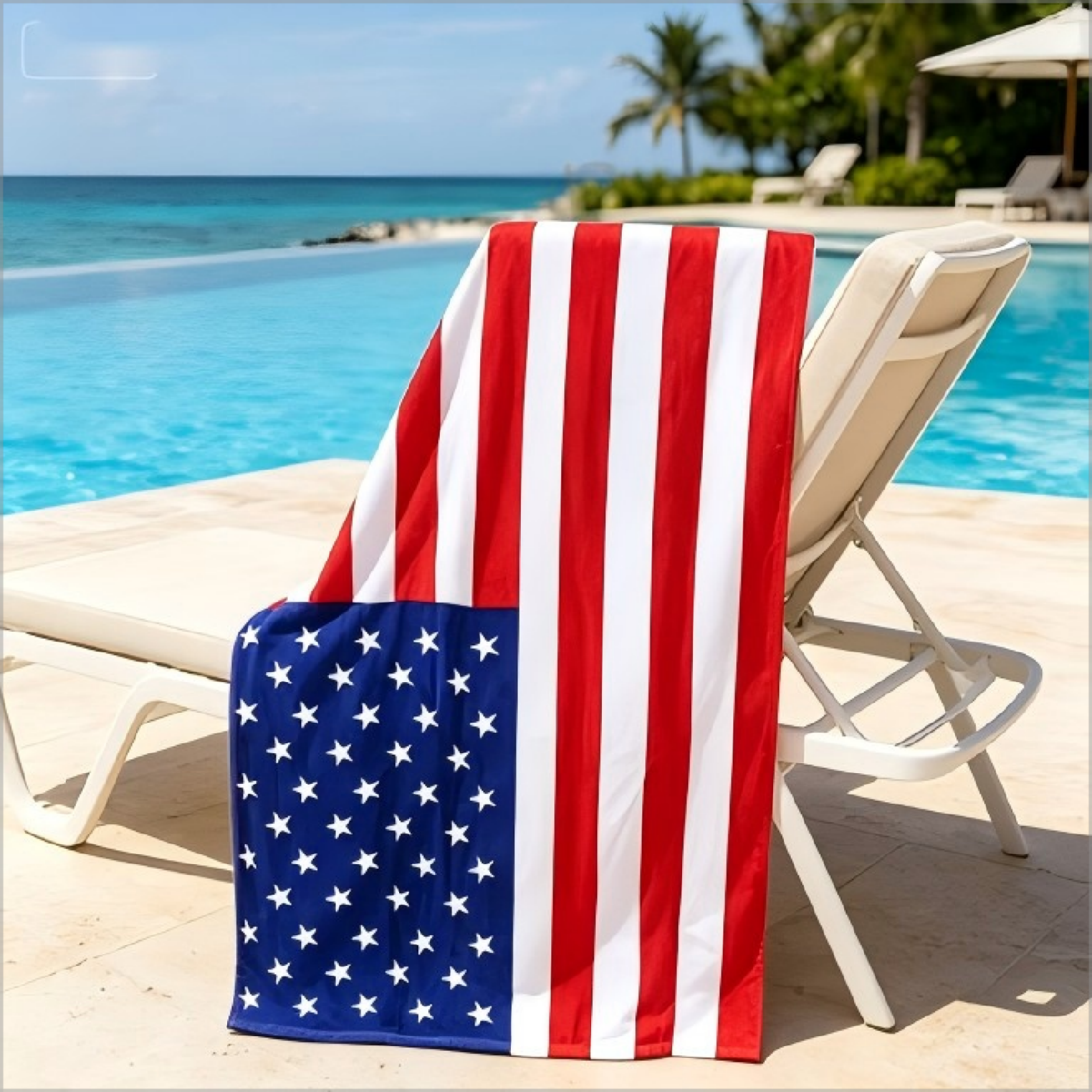 1pc USA American Flag Print Be – обзор и цена Beach Towel Large
