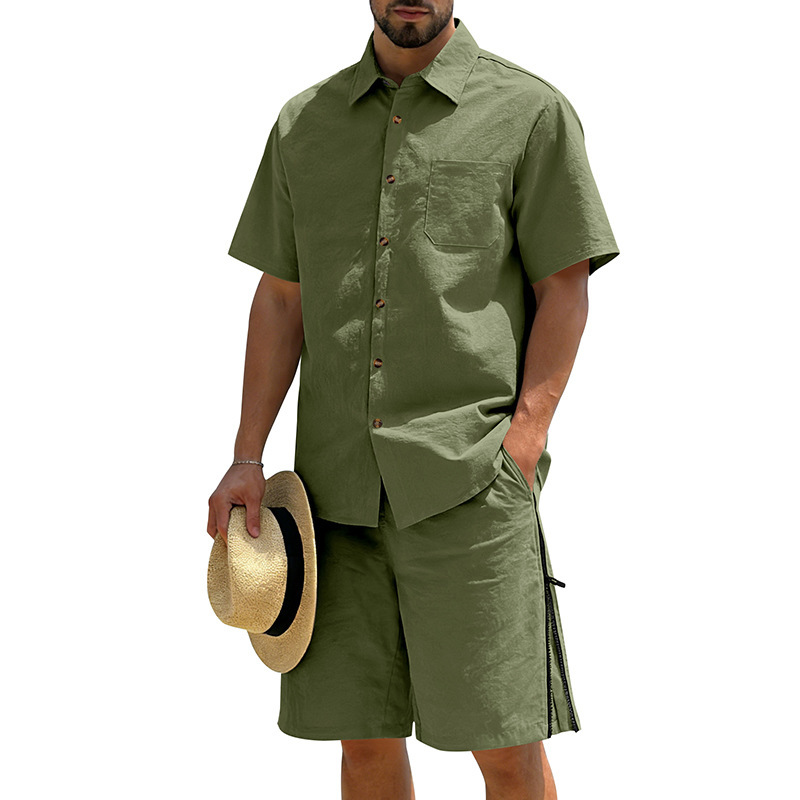 Men's Casual Cotton Linen 2 Pi – обзор и цена Short Linen Drawstring