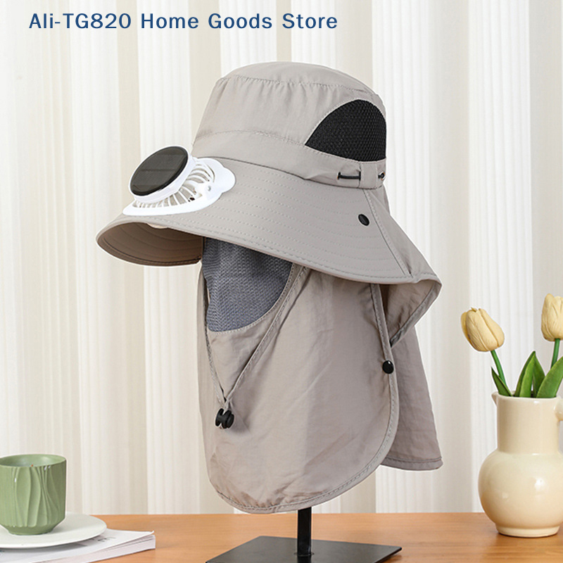 [TG820]Men Fan Hat With Solar  – обзор и цена Bucket Hat Straw