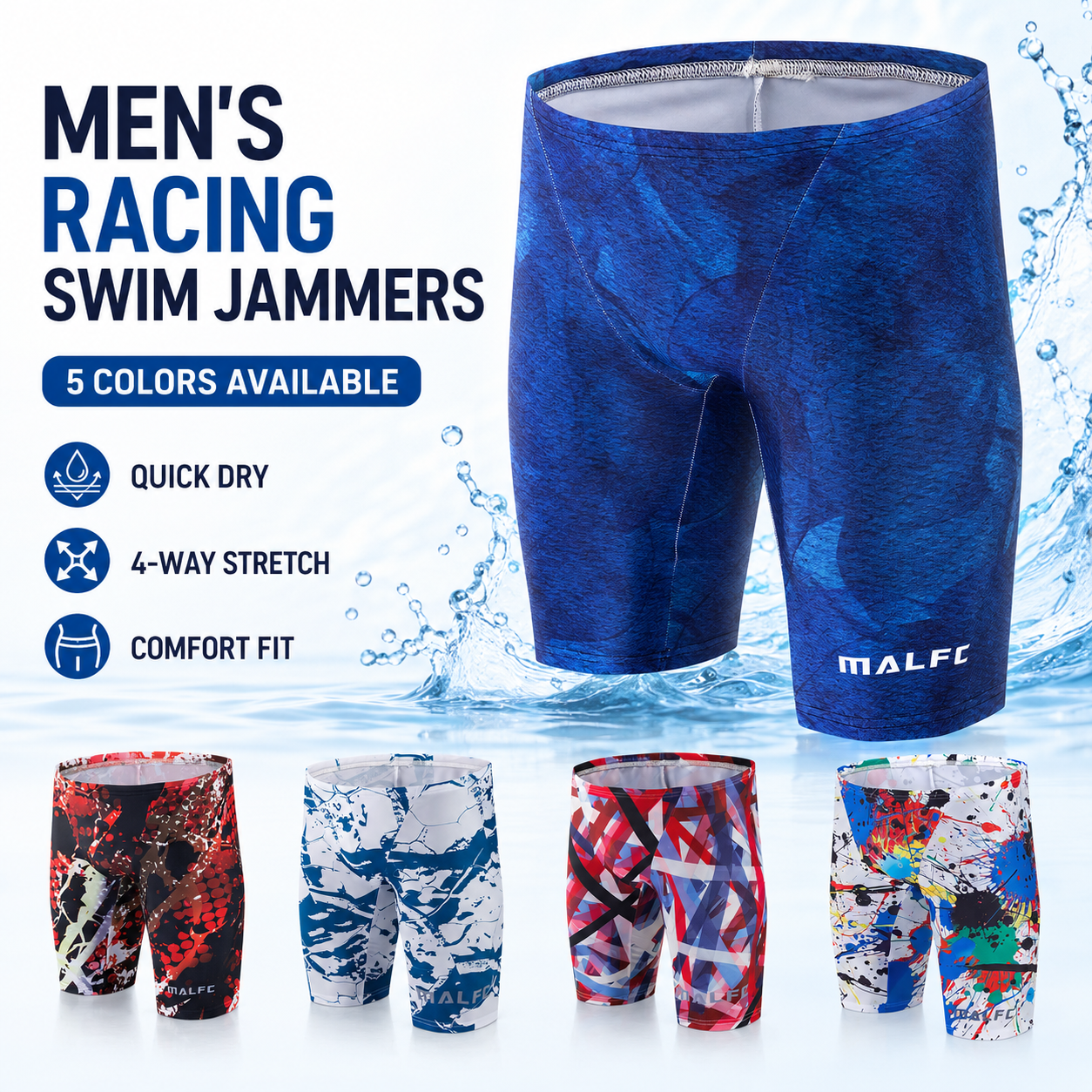 MALFC Summer Men's Swim Jammer – обзор и цена Swim Trunk Quick Dry