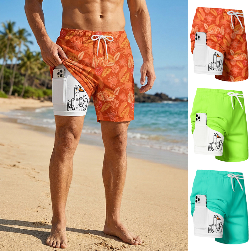Men's Prank Duck Print Board S – обзор и цена Swim Trunk Quick Dry