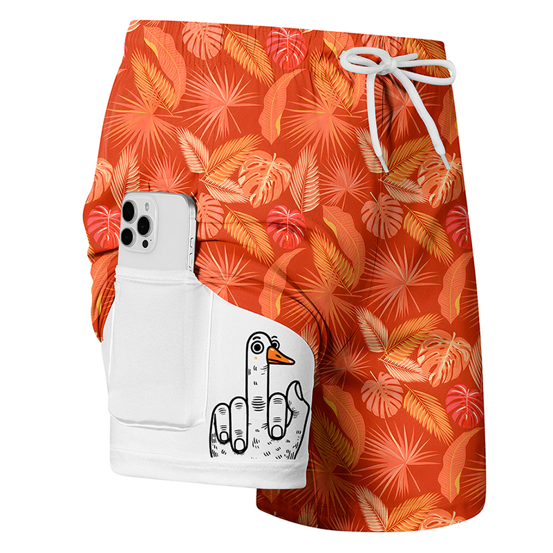 Men's Prank Duck Print Board S – обзор и цена Swim Trunk Quick Dry