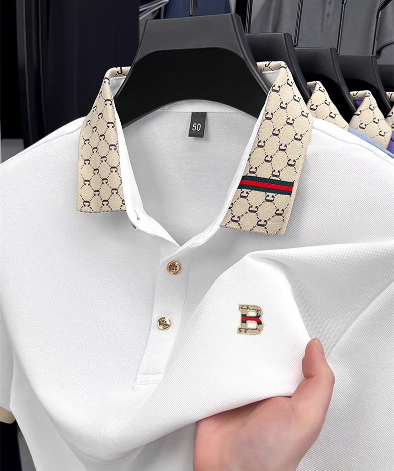 Luxury brand B letter embossed – обзор и цена Polo Shirt Pique
