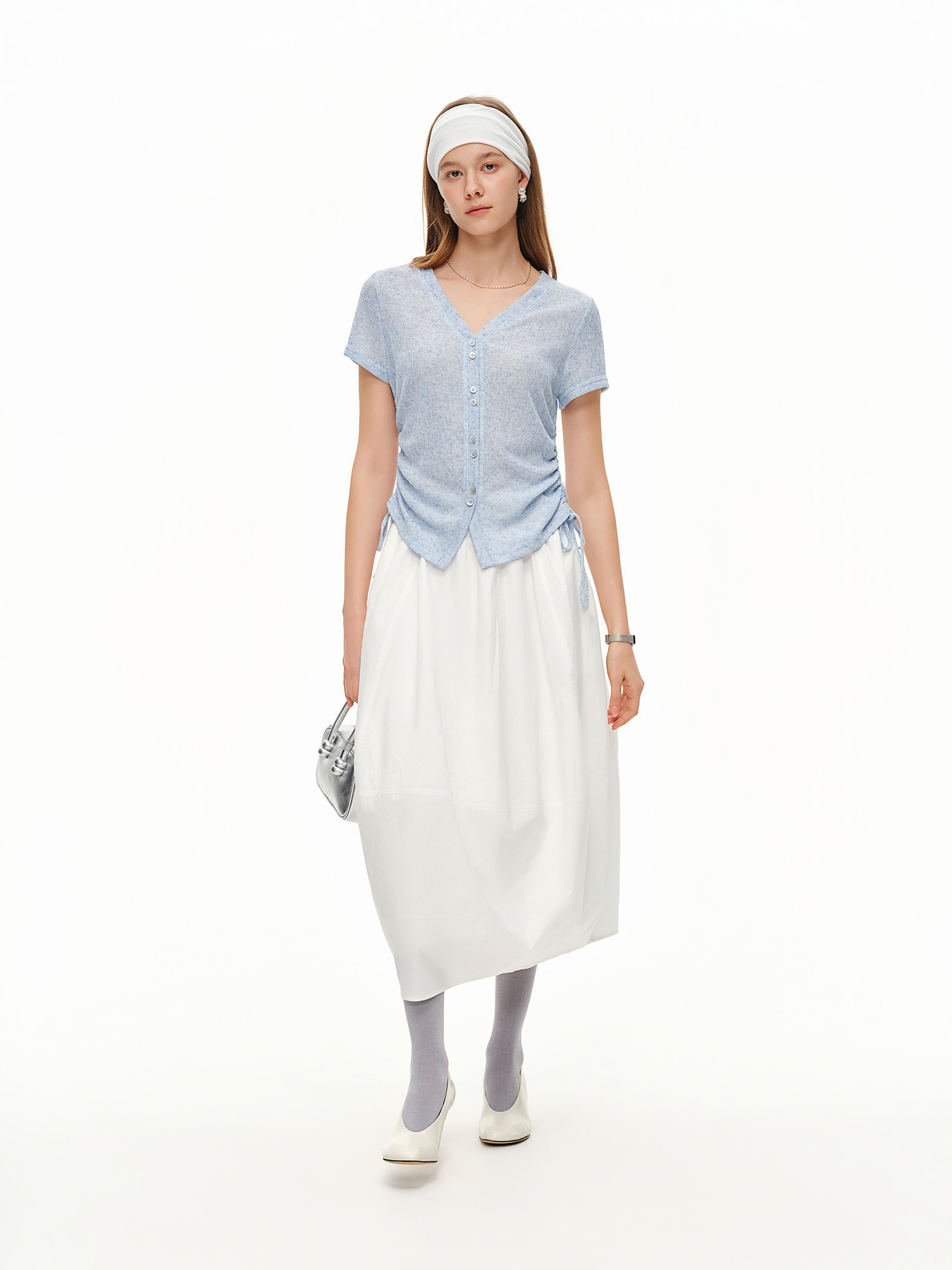 DUSHU Lightweight V-neck Linen – обзор и цена Short Linen Drawstring