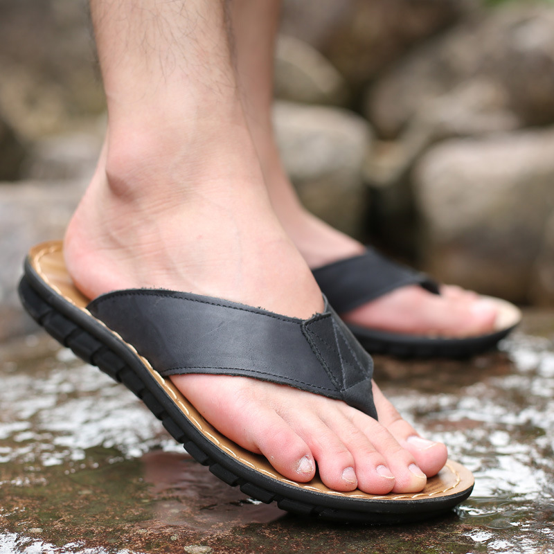 Roma Retro Man Slipper Solid C – обзор и цена Flip Flop Leather Men