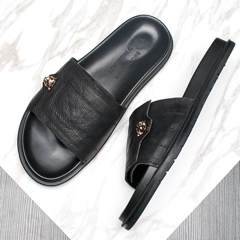 2025 New Genuine Leather Slipp – обзор и цена Flip Flop Leather Men