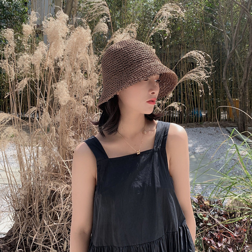 Hot Women's Fashion Summer Cap – обзор и цена Bucket Hat Straw