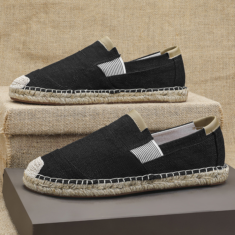 2025New Men Linen Casual Shoes – обзор и цена Espadrille Slip On
