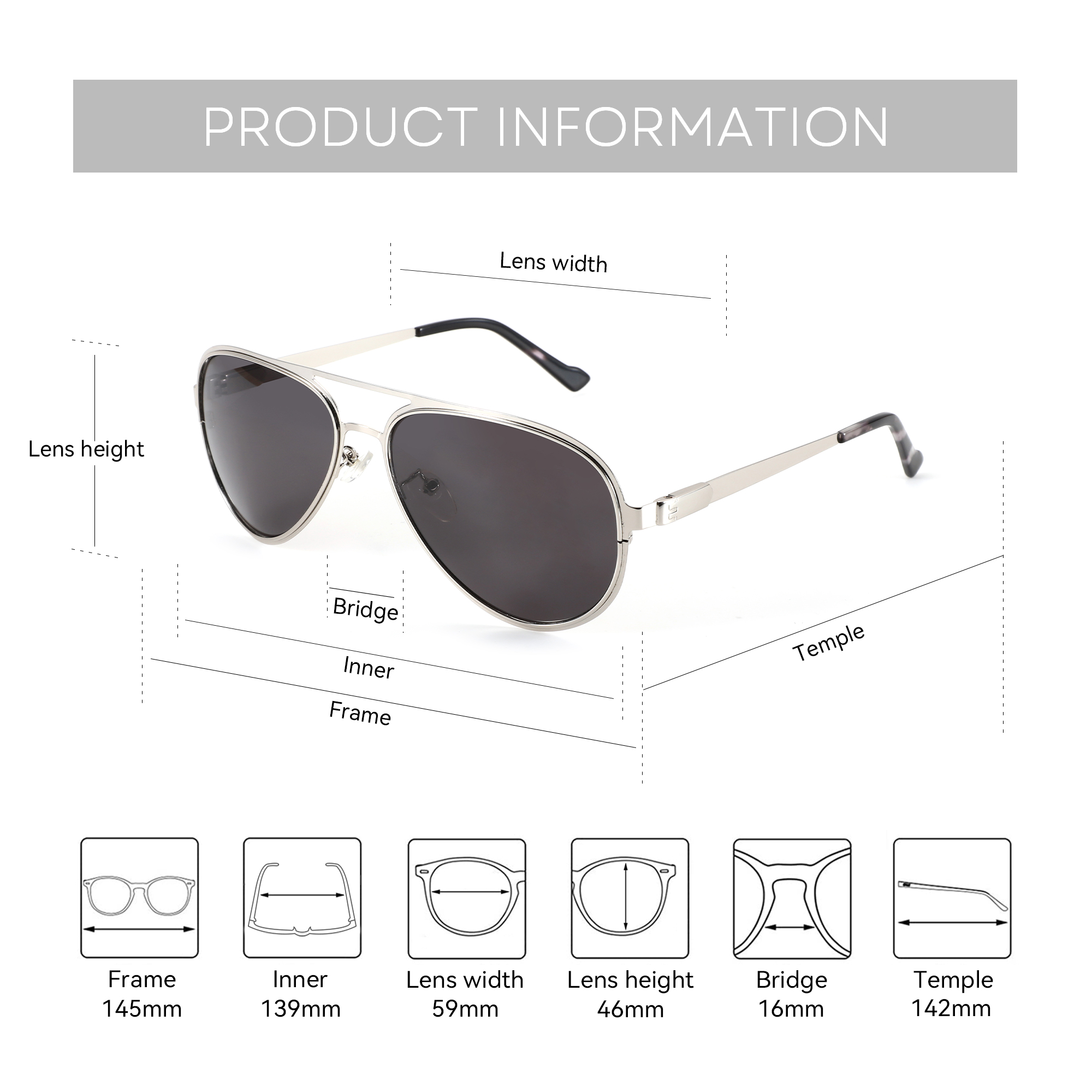BLUEMOKY XL Size High Quilty M – обзор и цена Sunglasses Aviator Polarized