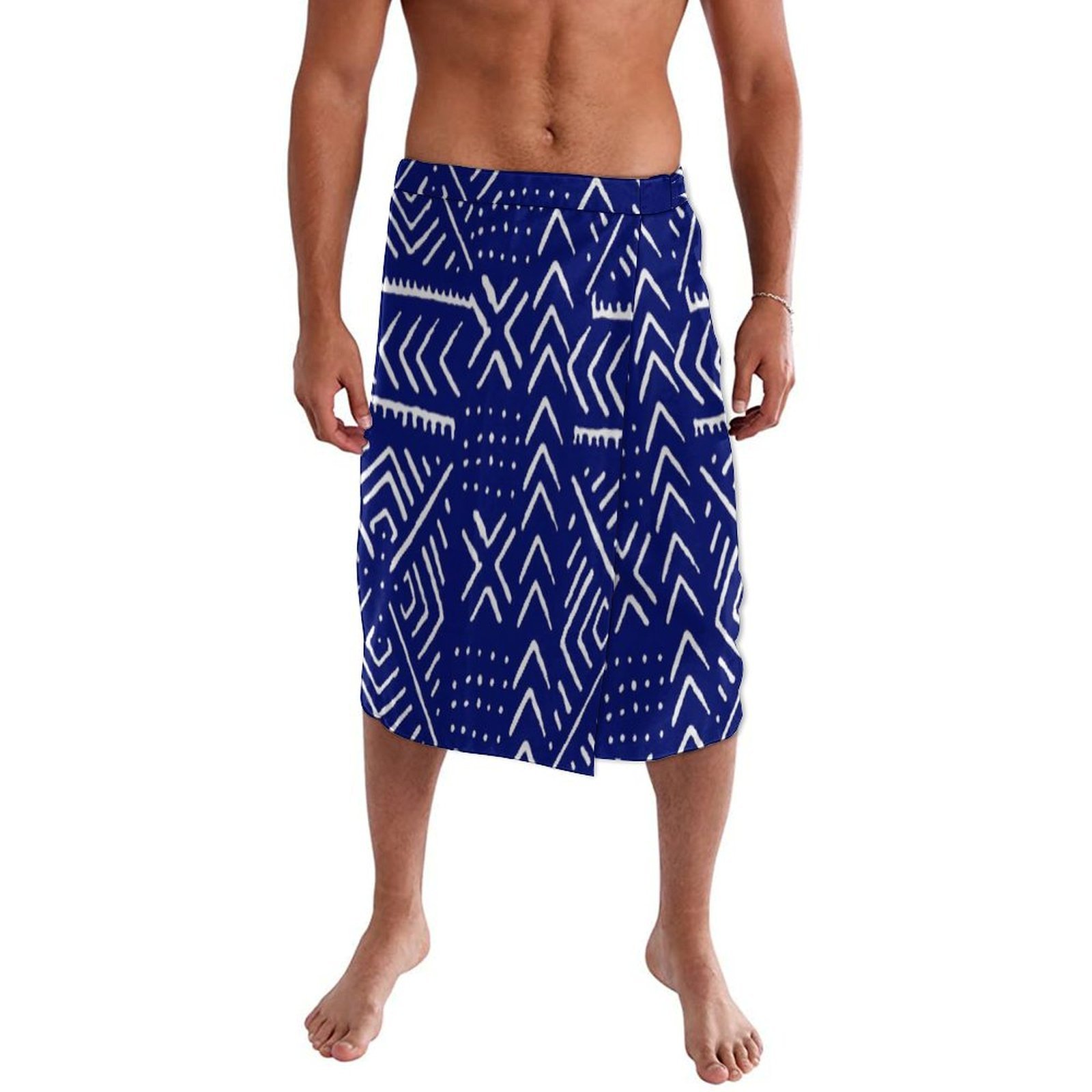 Blue Floral Polynesian Beach W – обзор и цена Sarong Men Wrap