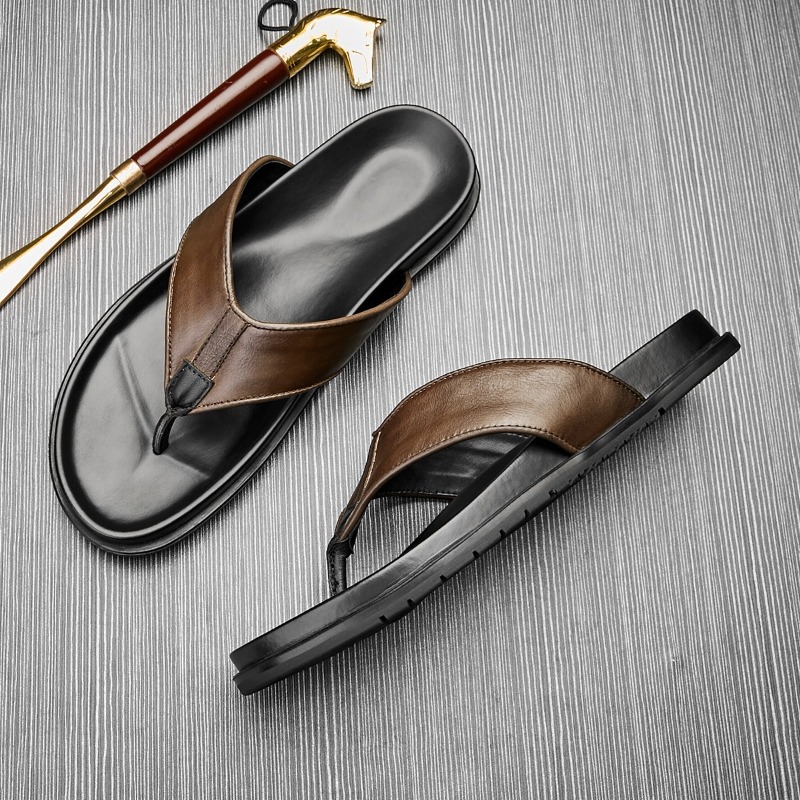 2026 Summer New Mens Genuine L – обзор и цена Flip Flop Leather Men