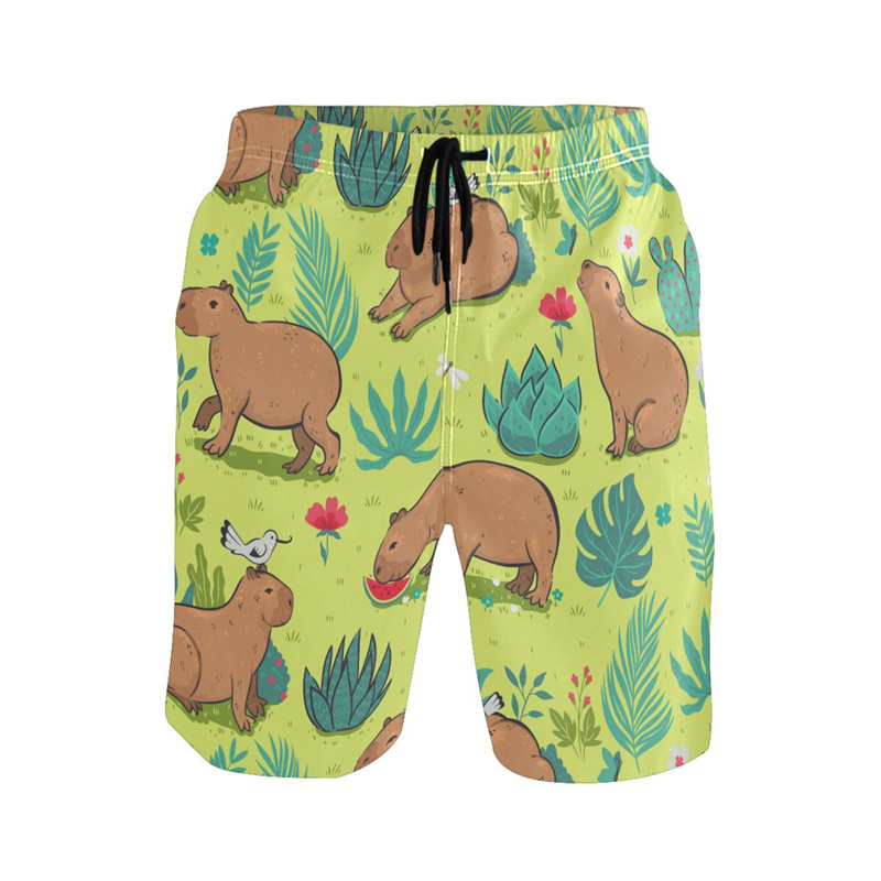 Cartoon Animal 3d Print Capyba – обзор и цена Trunks Board Surf