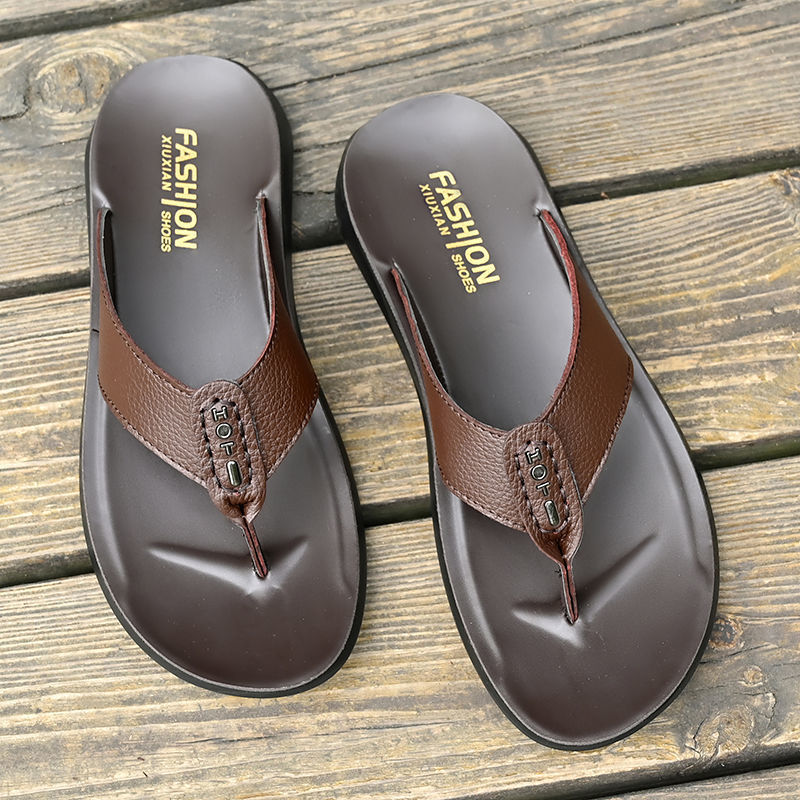 Hot Sale Men's Flip Flops High – обзор и цена Flip Flop Leather Men